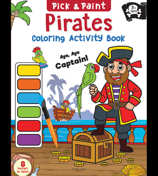 Pick and Paint Coloring Activity BookÊFor Kids: Pirates