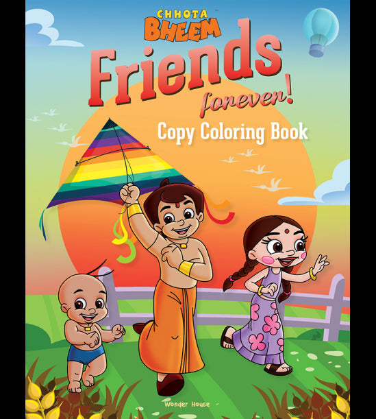Chhota Bheem - Friends Forever: Copy Coloring Book For Kids