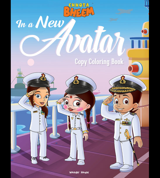 Chhota Bheem - In a new Avatar: Copy Coloring Book For Kids