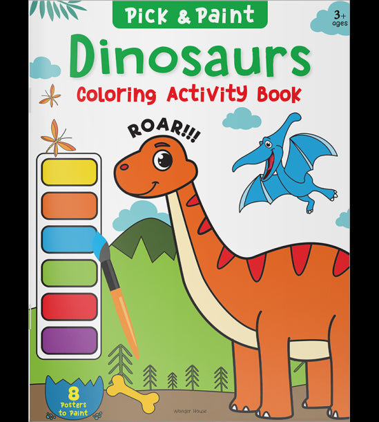 Pick and Paint Coloring Activity BookÊFor Kids: Dinosaurs