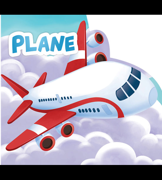 My First Shaped Board Book For Children: Transport - Airplane