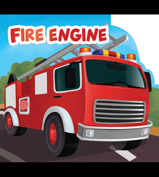 My First Shaped Board Book For Children: Transport - Fire Engine, Die-Cut Animals, Picture Book for Children