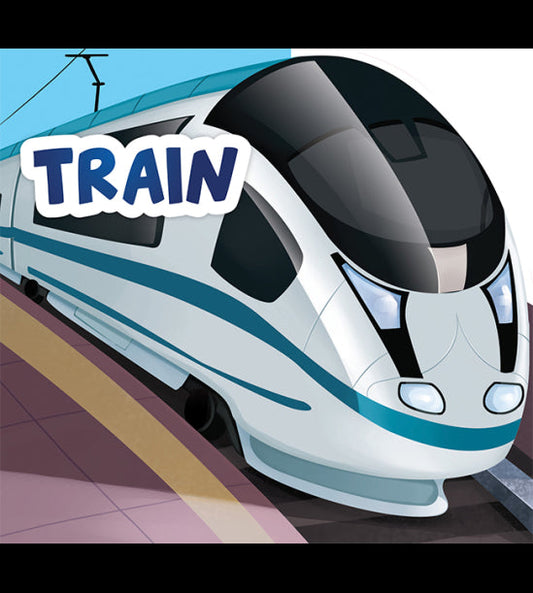 My First Shaped Board Book For Children: Transport - Train