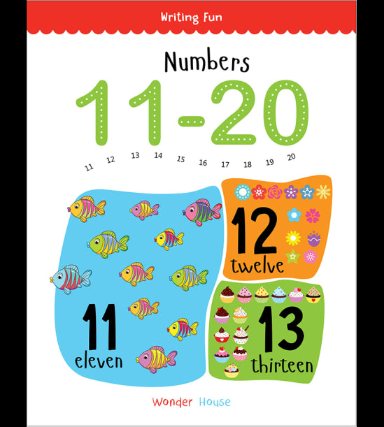 Numbers 11 - 20: Write and practice Numbers 11 to 20