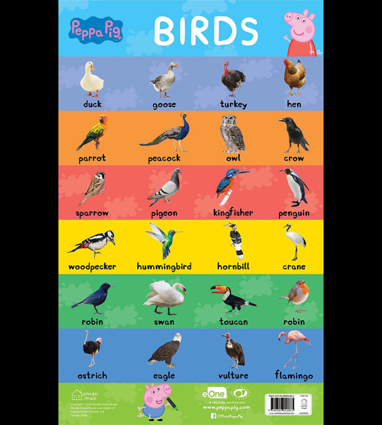 Learn with Peppa : Early Learning Birds Chart for Children