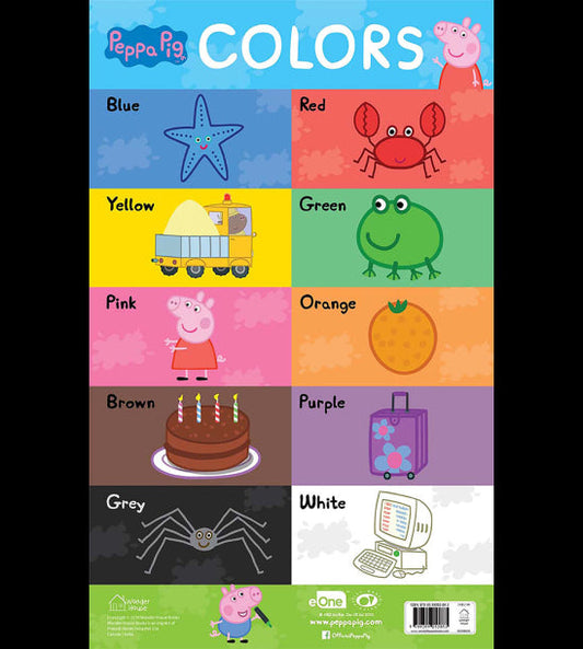 Learn with Peppa : Early Learning Colors Chart for Children