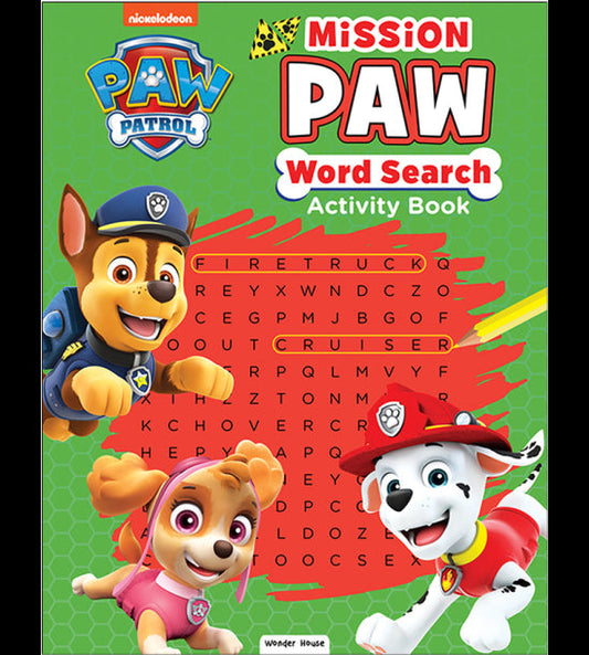 Paw Patrol Mission Paw Word Search Activity Book