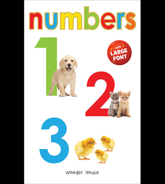Numbers 1,2,3- Early Learning Board Book With Large Font : Big Board Books Series